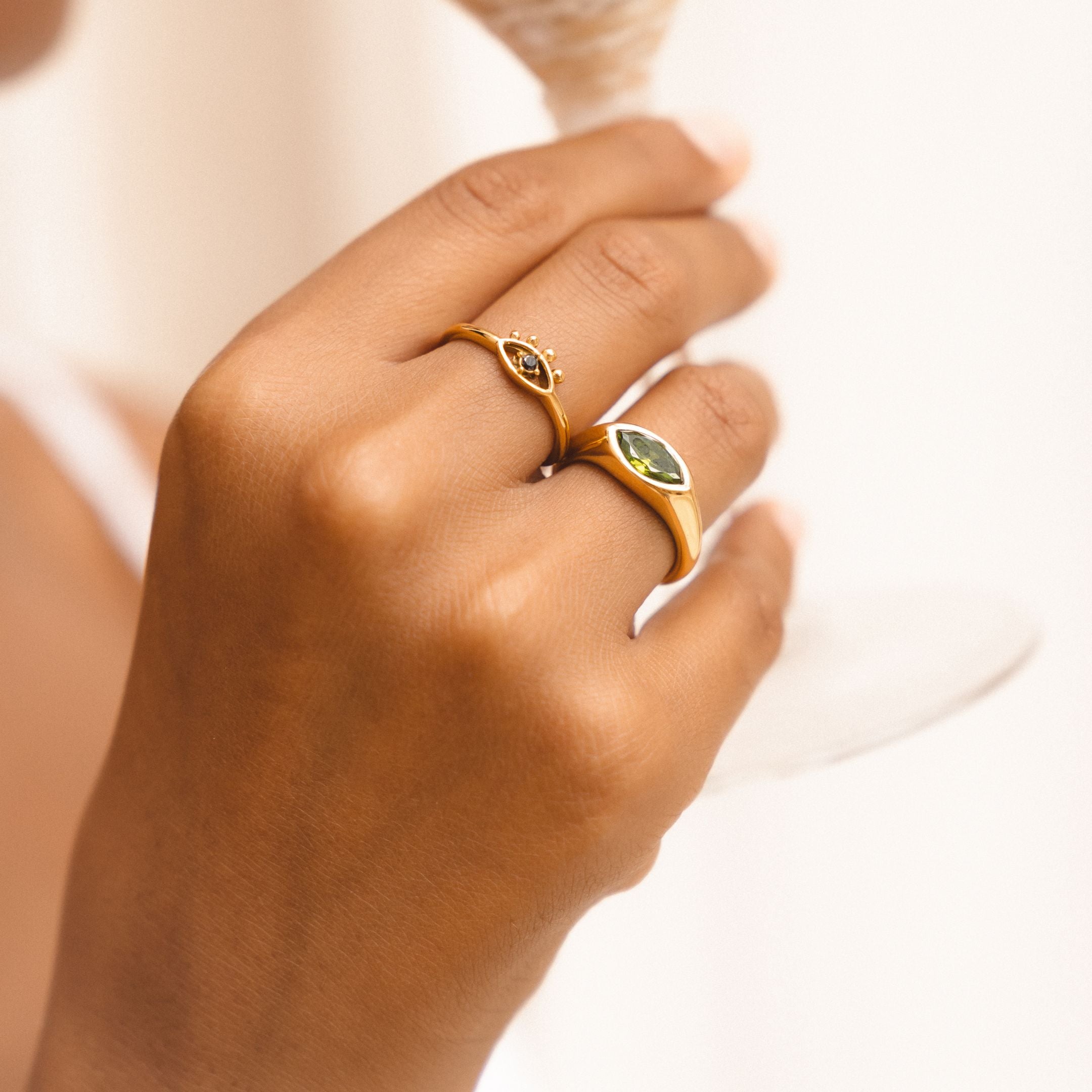 Green Signet Ring