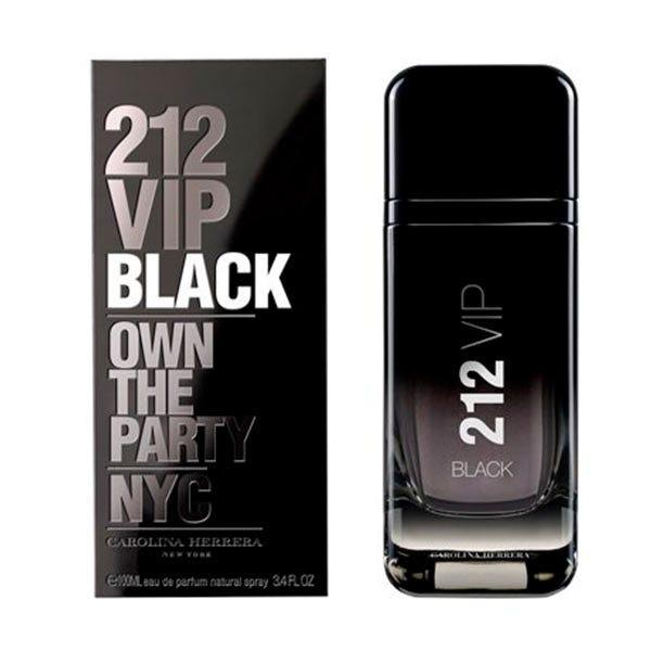 Conjunto com 3 Perfumes: Carolina Herrera BAD BOY, Carolina Herrera 212 VIP BLACK, Paco Rabanne INVICTUS (Eau de Parfum)