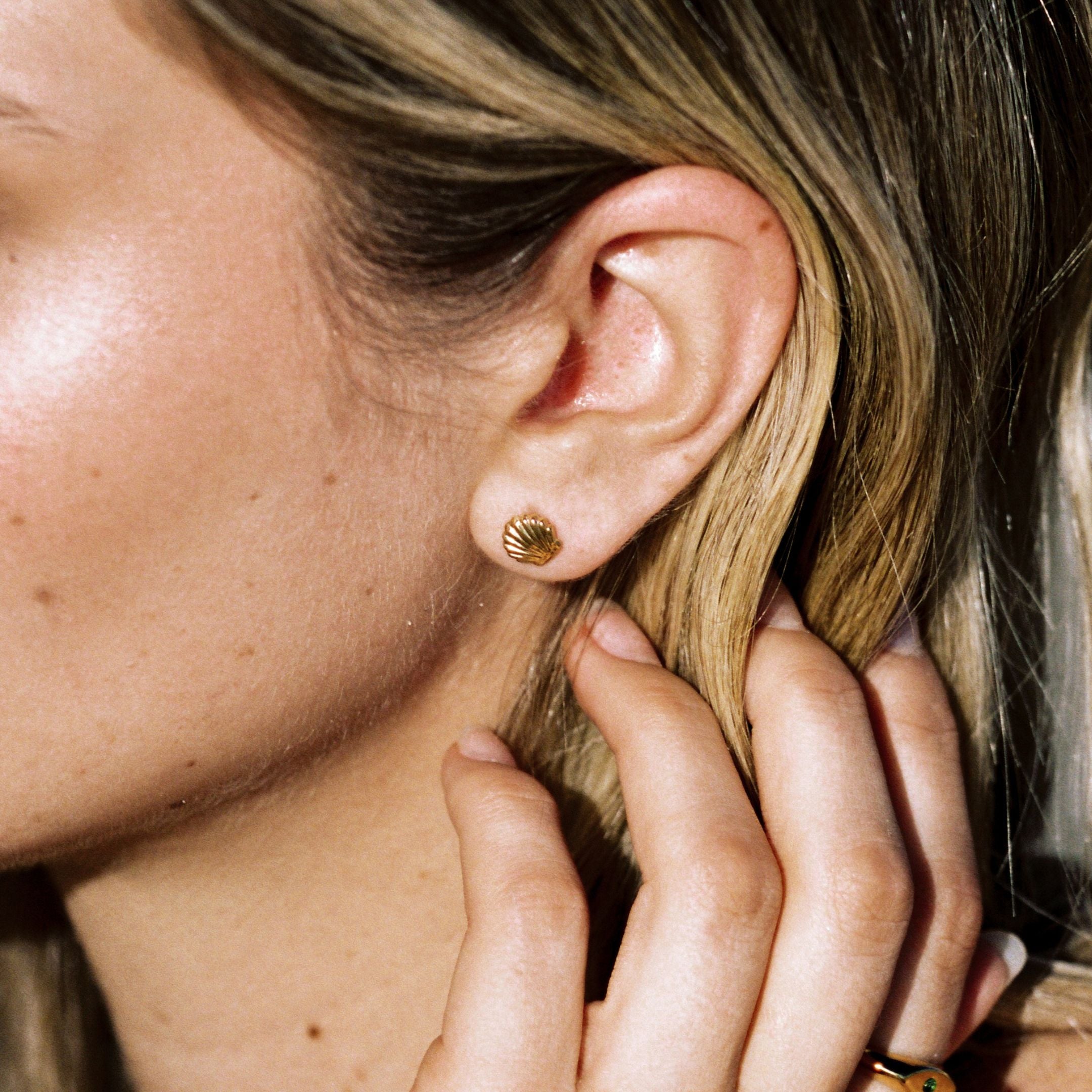 Shell Stud Earrings